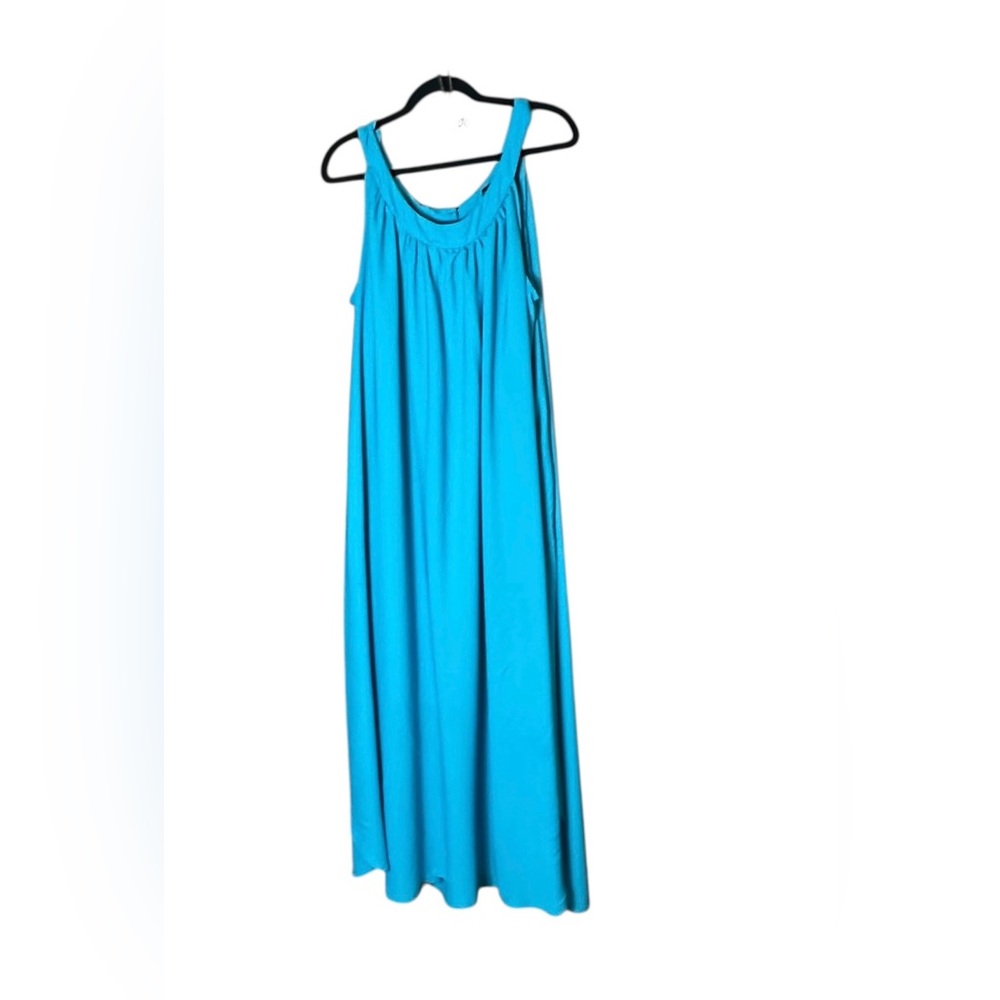 Ashley Stewart Turquoise Sleeveless Dress